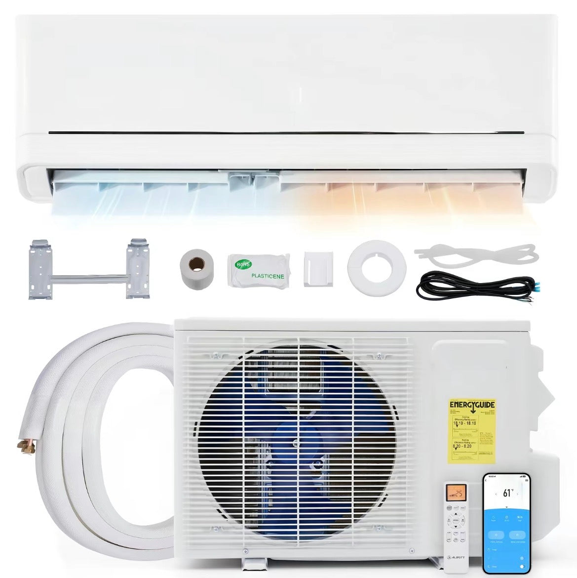 The Aurivo Duo — 12K–36K Ductless Mini Split Heat Pump & AC System