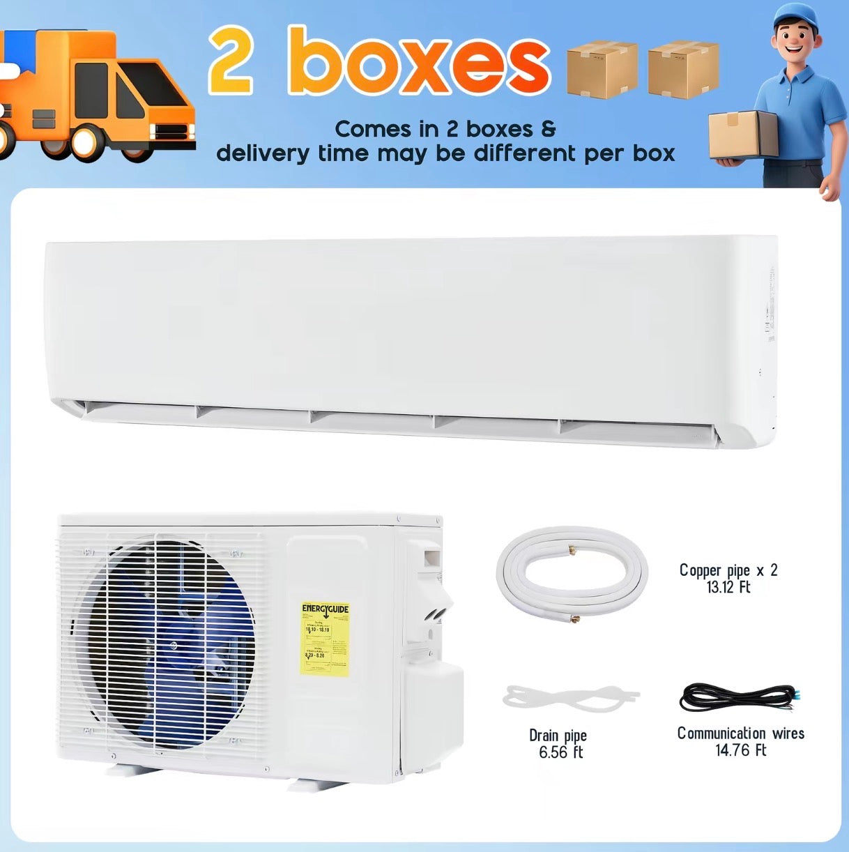 The Aurivo Duo — 12K–36K Ductless Mini Split Heat Pump & AC System